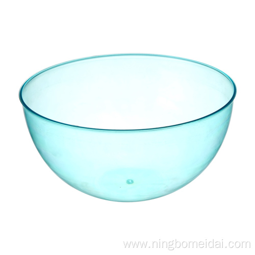 round plastic colored salad